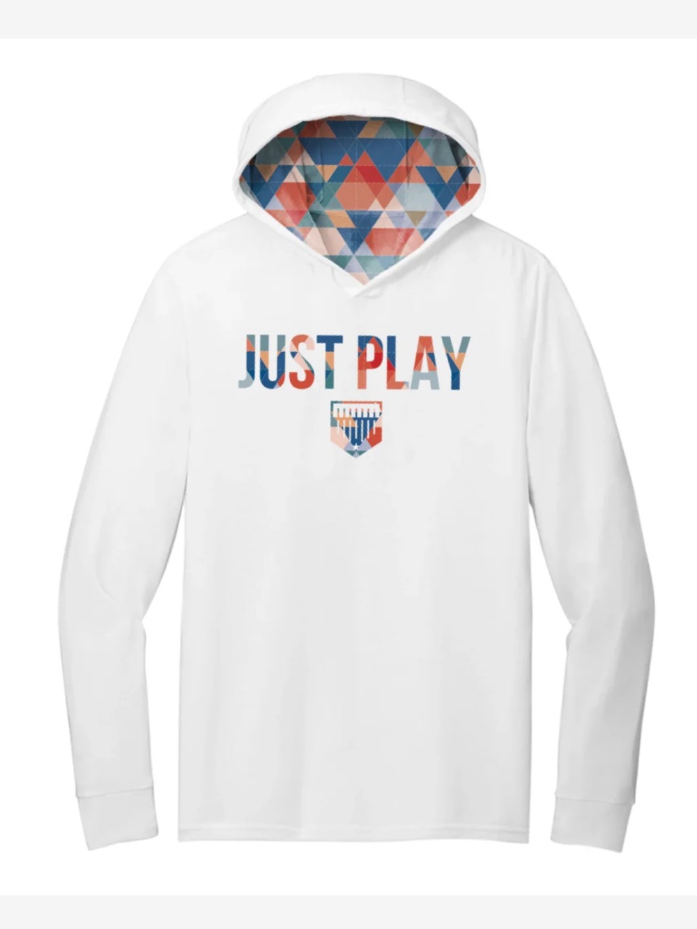 Plate Crate Just Play Long Sleeve Hoodie Medium Cotton Baseball